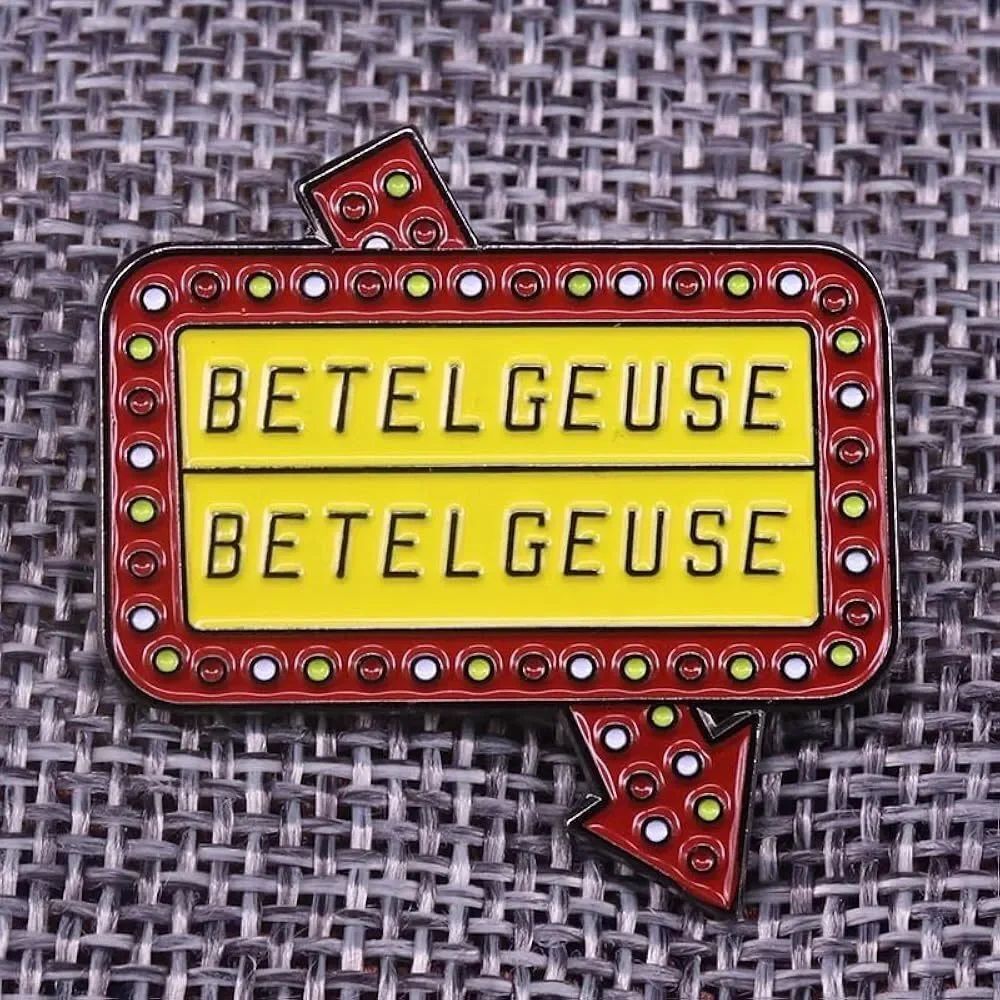 3/20 Yellow andβRed Beetlejuice Betelgeuse Enamel Pin